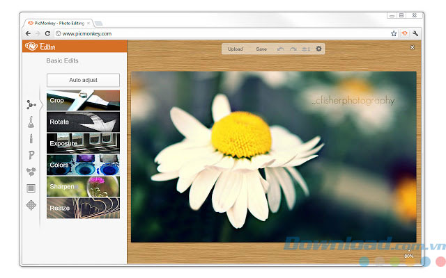 Sửa ảnh online với PicMonkey