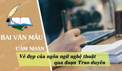 trinh bay cam nhan ve ve dep cua ngon ngu nghe thuat qua doan trao duyen