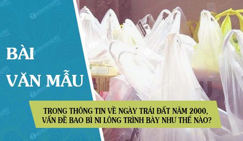 trong thong tin ve ngay trai dat nam 2000 van de bao bi ni long da duoc trinh bay nhu the nao