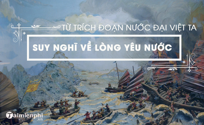 tinh yeu nuoc trong doan trich nuoc dai viet ta