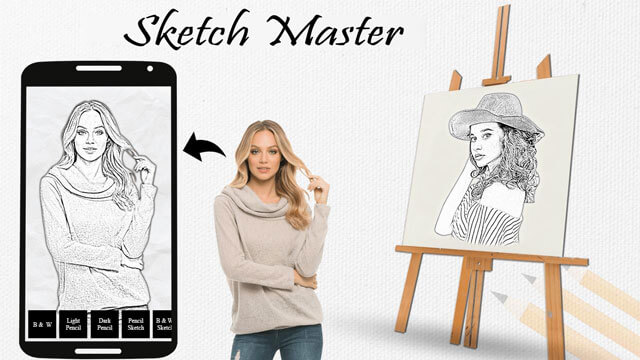 ung-dung-chuyen-anh-thanh-tranh-ve-4 Sketch Master