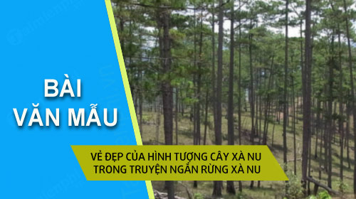 ve dep cua hinh tuong cay xa nu trong truyen ngan rung xa nu