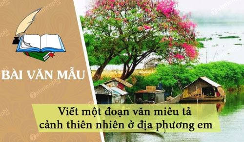 viet mot doan van mieu ta canh thien nhien o dia phuong em