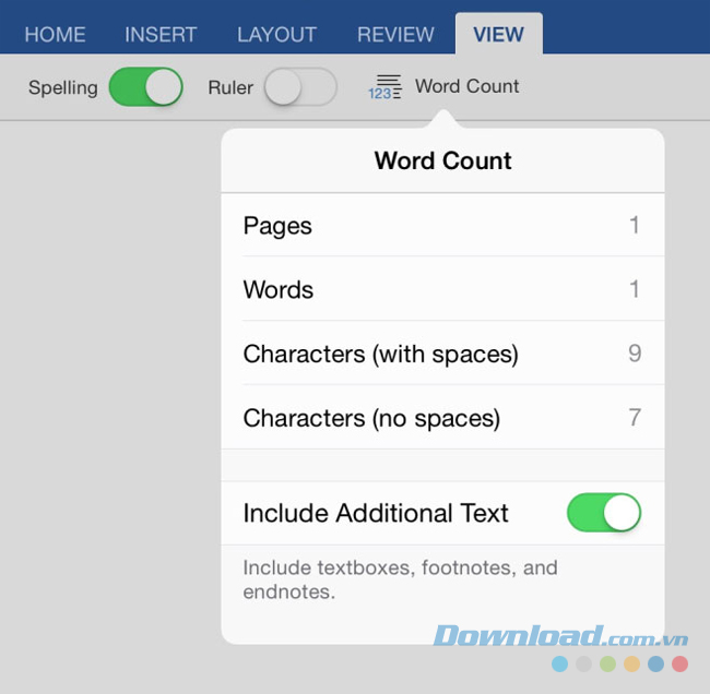Word trên iOS
