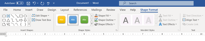 word-shape-format Microsoft Word cung cấp nhiều tùy chọn định dạng hình chèn vào sơ đồ tư duy