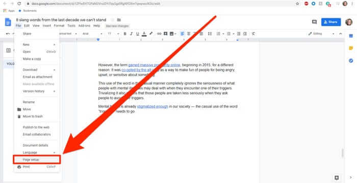 xoa-trang-trang-google-docs Xóa trang trắng trong Google Docs