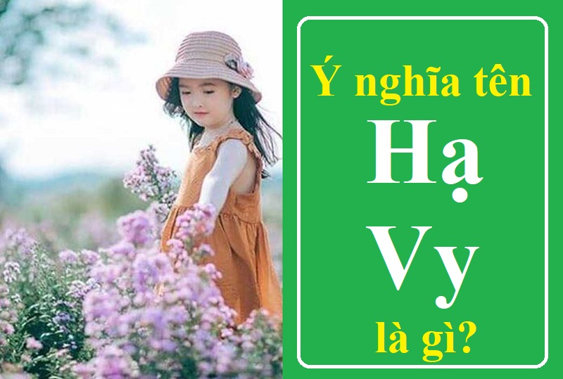 Ý nghĩa tên Hạ Vy là gì? Có nên đặt tên con là Hạ Vy