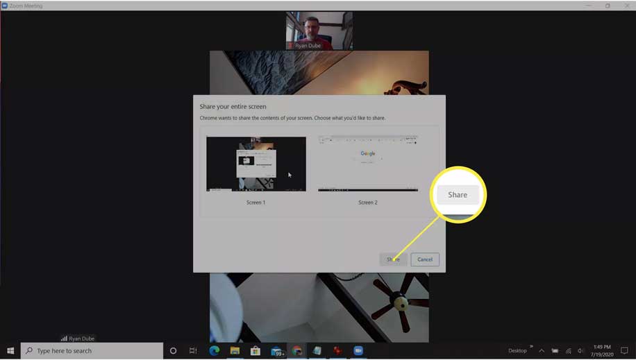 zoom-meetings-chromecast-4 Click nút Share màn hình Zoom lên TV