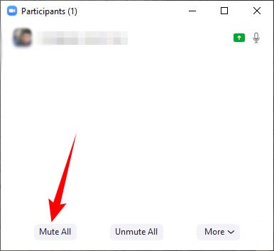 zoom-mute-all Nhấn Mute All